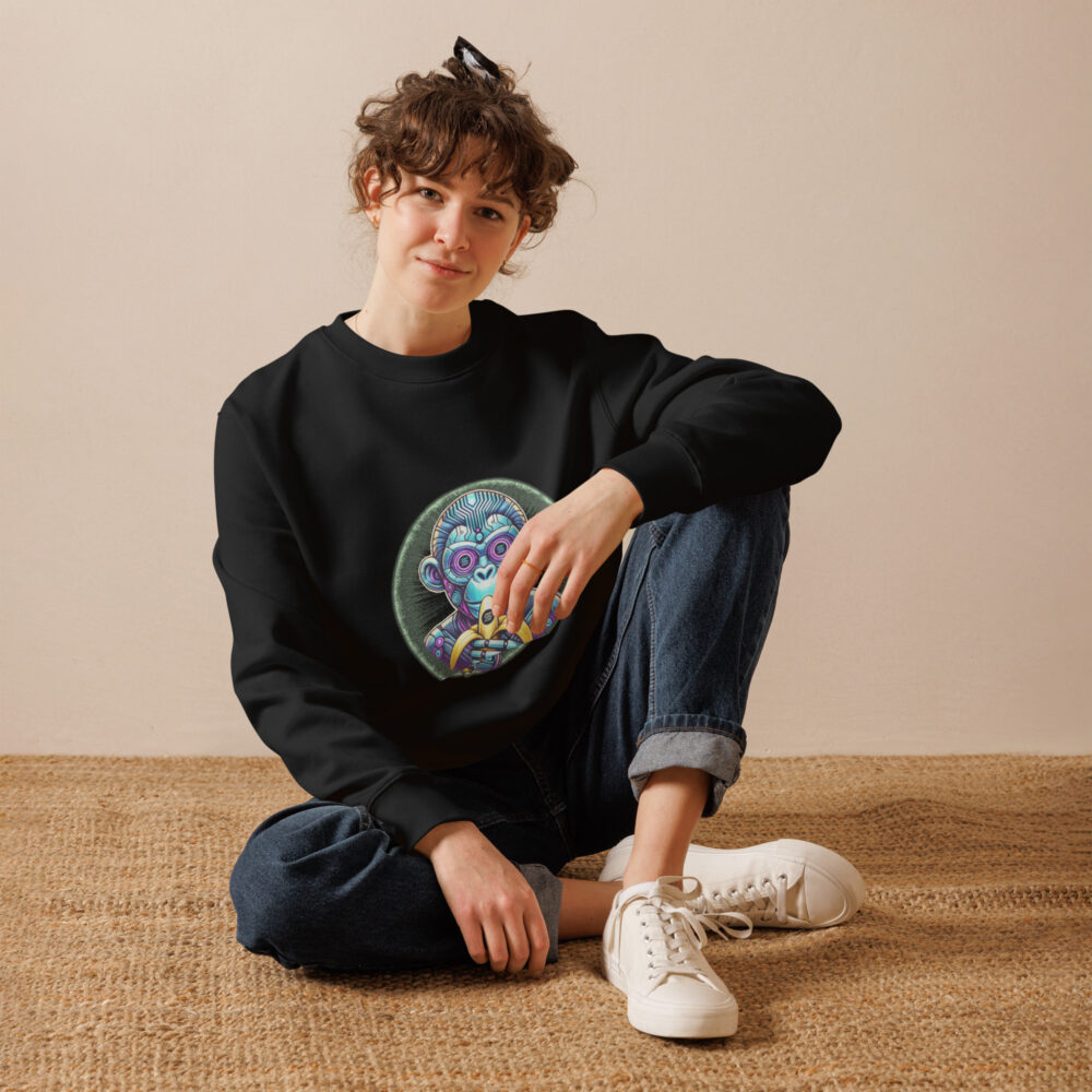 Unisex eco sweatshirt - MonkeyAI Coin - Image 2