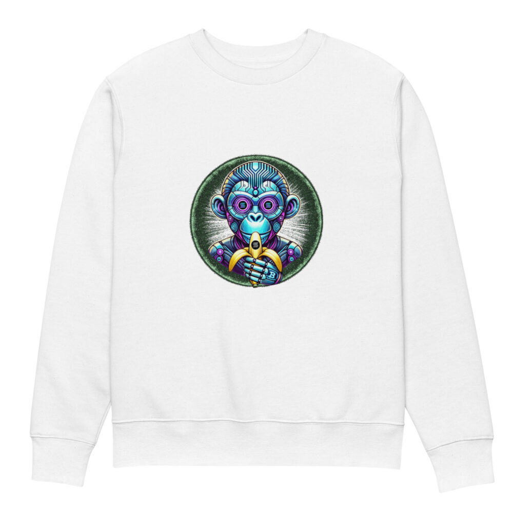 Unisex eco sweatshirt - MonkeyAI Coin - Image 8