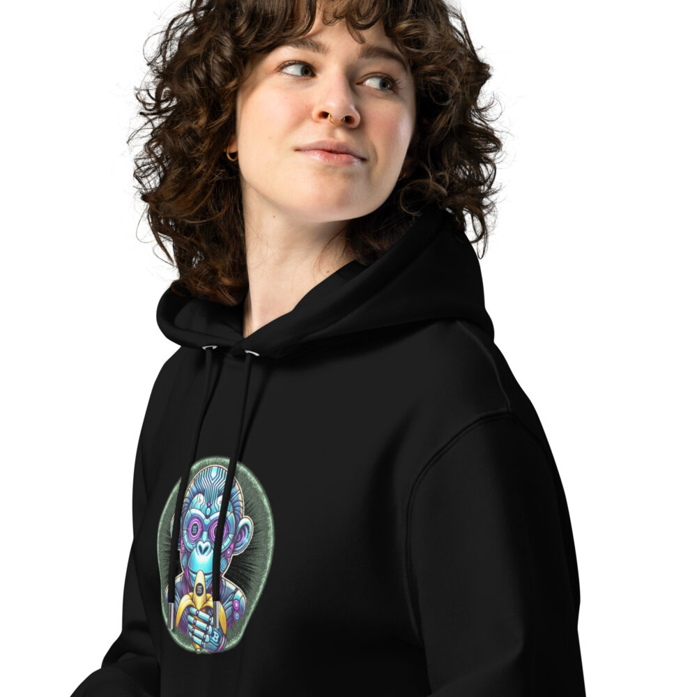 Unisex essential eco hoodie - MonkeyAI Coin - Image 3