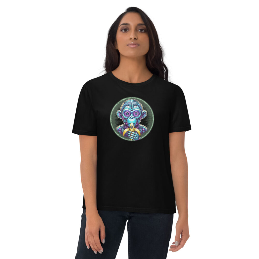 Unisex organic cotton t-shirt - MonkeyAI Coin - Image 2