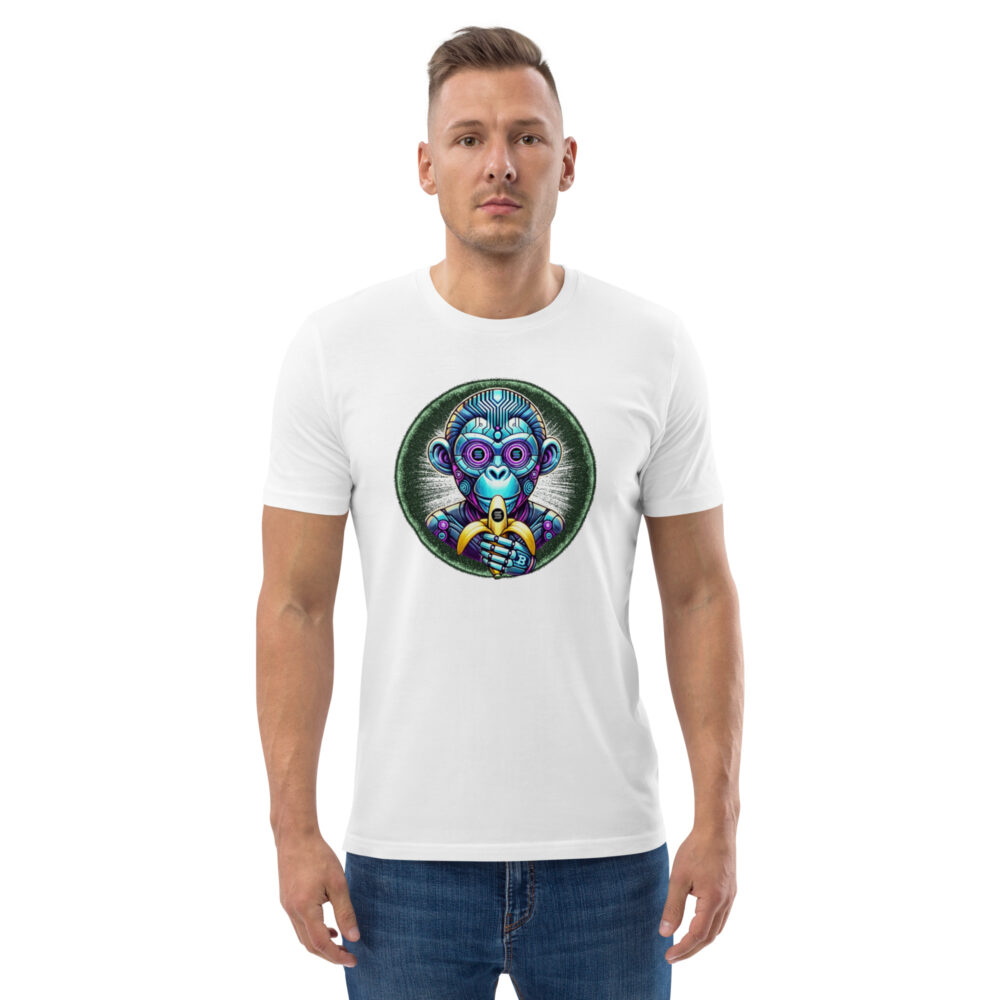 Unisex organic cotton t-shirt - MonkeyAI Coin - Image 5