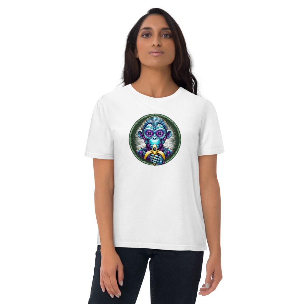 Unisex organic cotton t-shirt - MonkeyAI Coin - Image 4