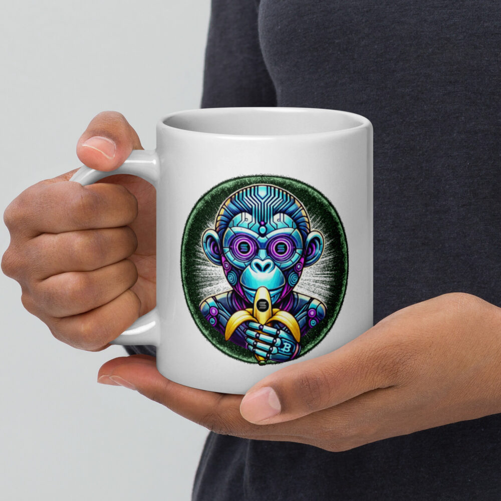 White glossy mug - MonkeyAI Coin - Image 6